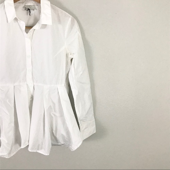 Anthropologie HD in Paris medium White Blouse Top - Picture 7 of 11